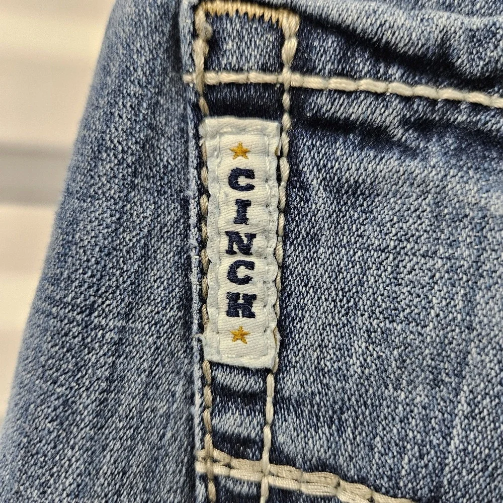 Cinch Mens Jeans 30x31 Medium Wash Straight Western Cowboy Denim Mexico